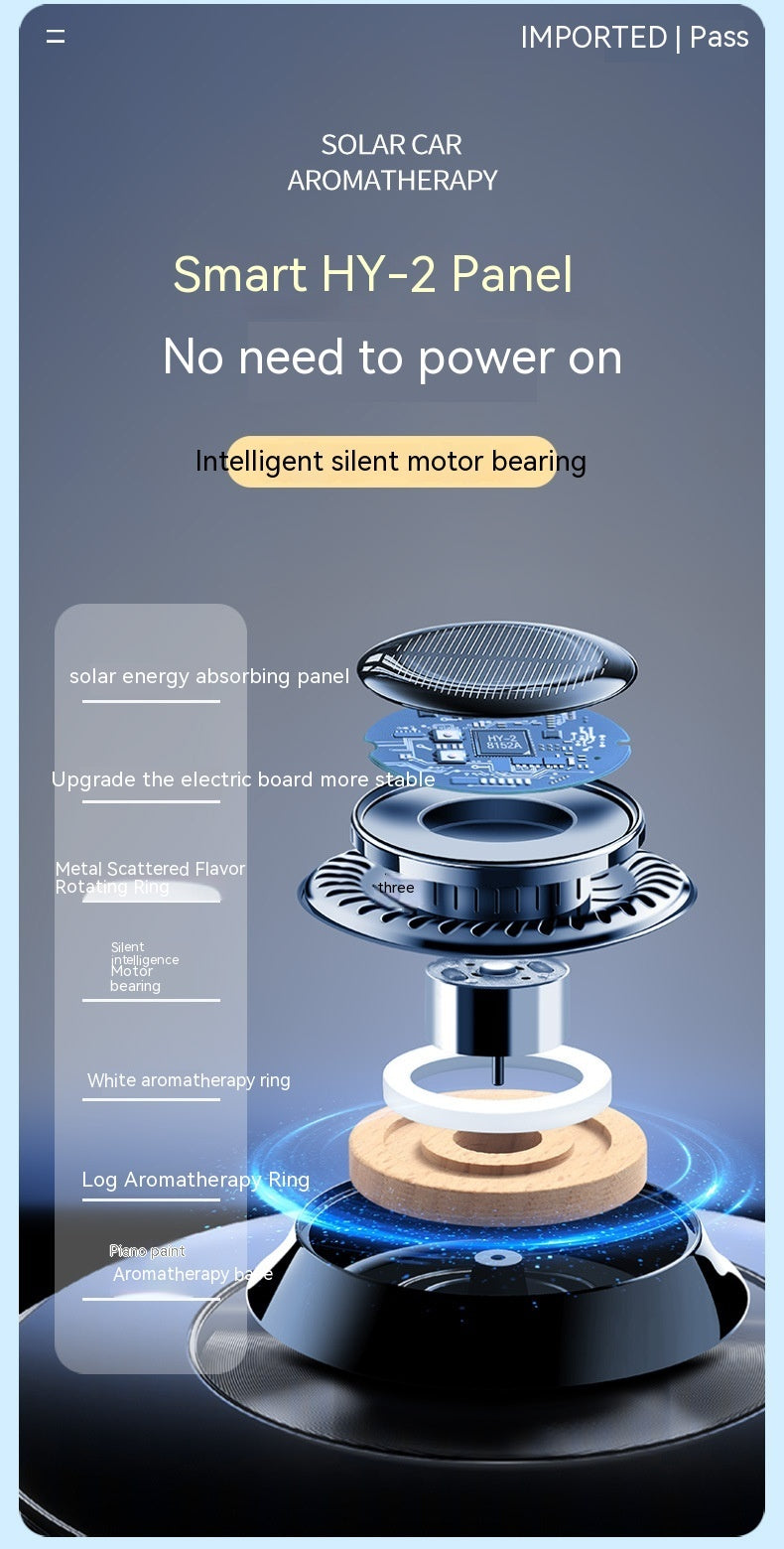 Solar Powered Portable Kinetic Car Air Freshener