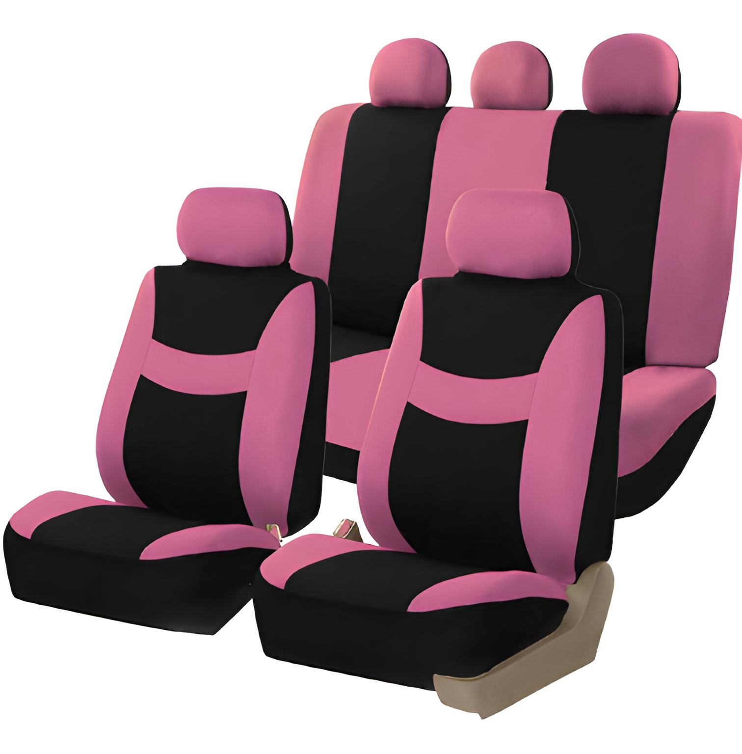 Stylish 5-Seat Comfort-Fit Car Seat Covers - Durable, Easy-to-Clean Polyester Protection for Vehicles