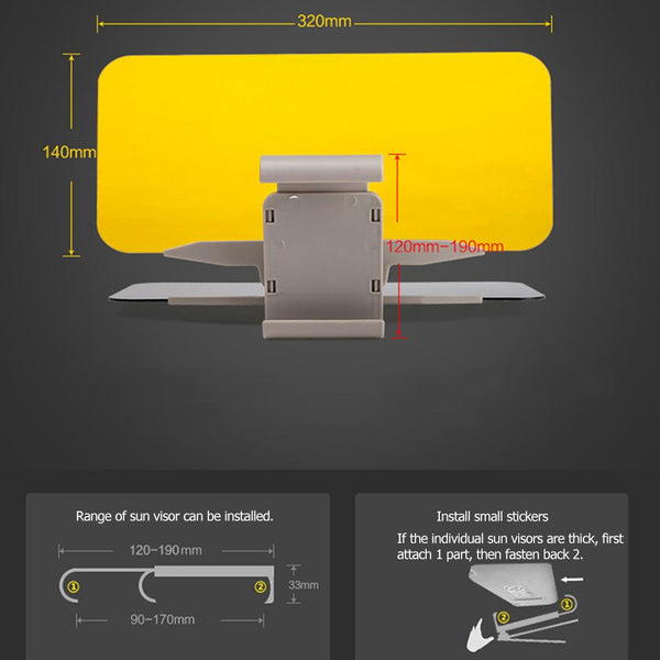 Car Day & Night Glare Blocker